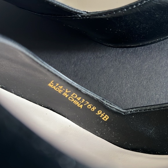 Cole Haan Black Leather Slingback Heels - Picture 9 of 9